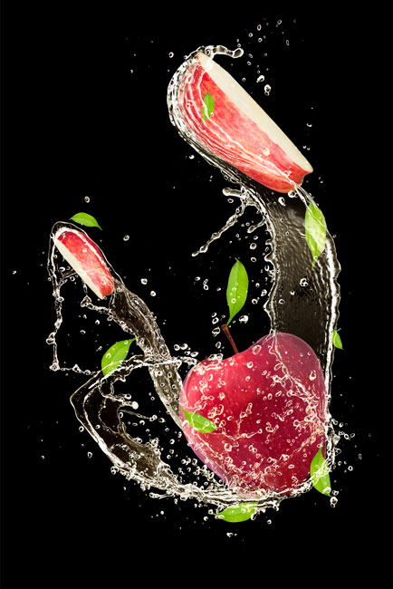 Vinilos electrodomésticos lavavajillas manzanas rojas